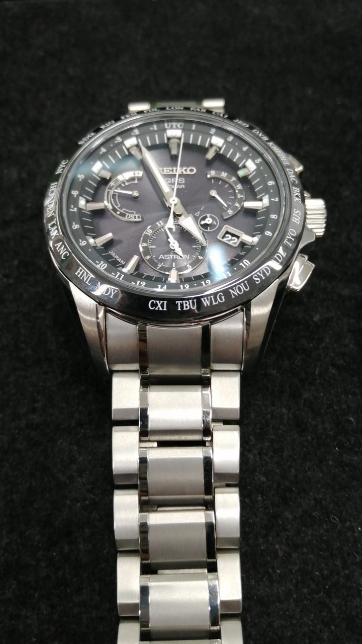 [B1N] Seiko Astron 8X53-0AB0-2 GPS Solar Titanium Chronograph JDM Watch [g3s]