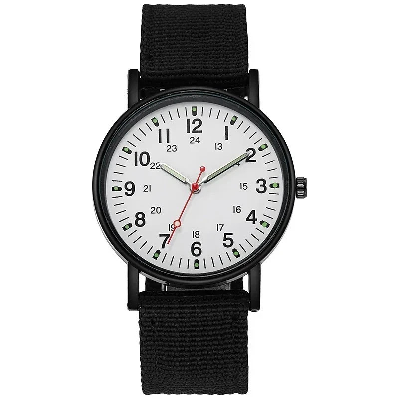 Military Watch Army Durable Water Proof Luminous 24Hours Dial Nylon Strap USA