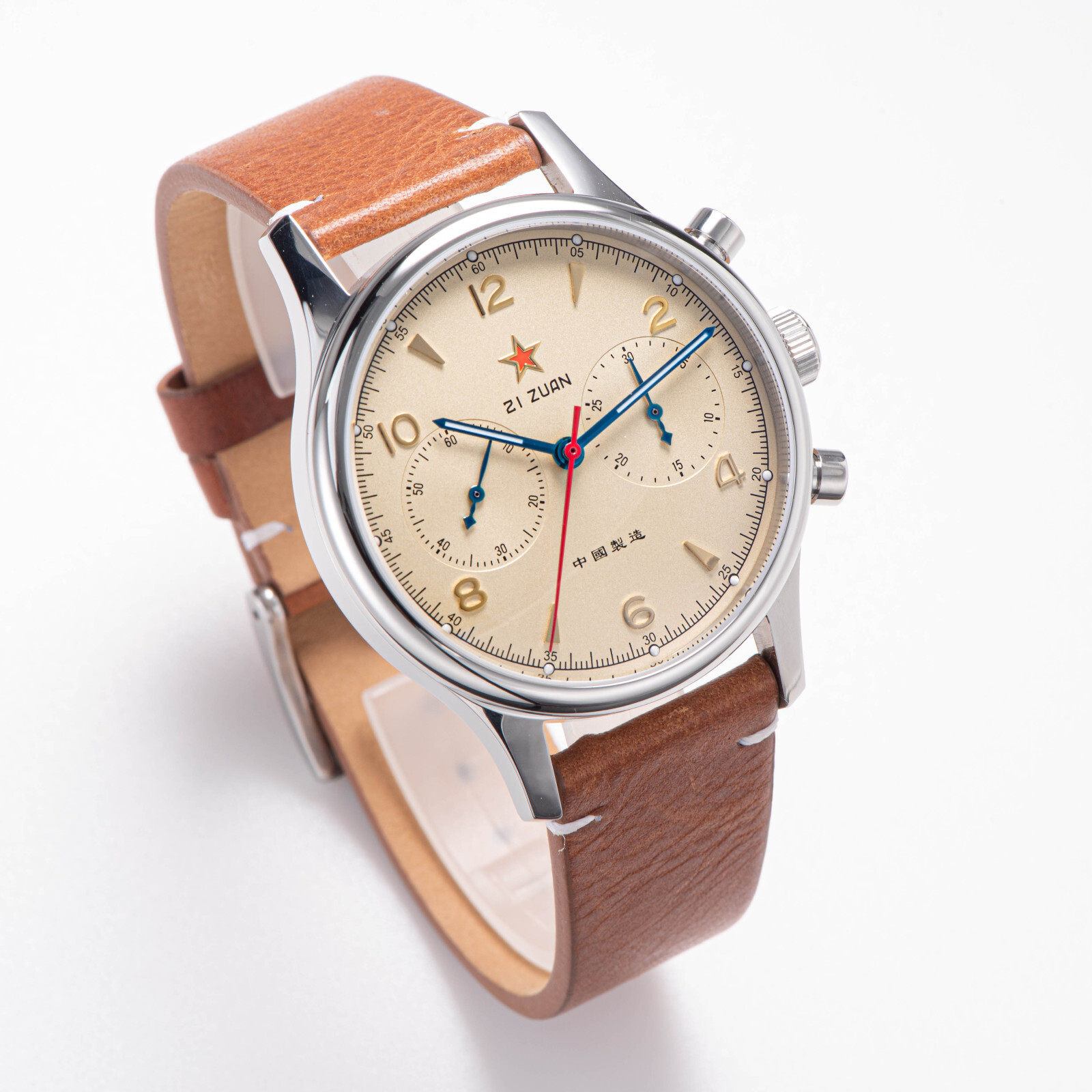 1PC SEAGULL 1963 40mm 2024 Sapphire Mechanical Chronograph watch SU1963RD40BN
