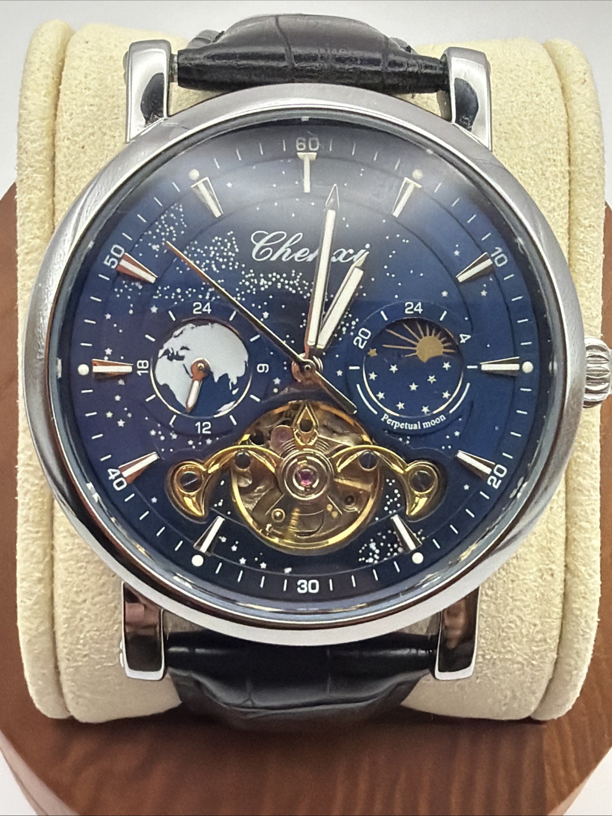 Chenxi Celestial Automatic – Open Heart Perpetual Moon Men’s Watch