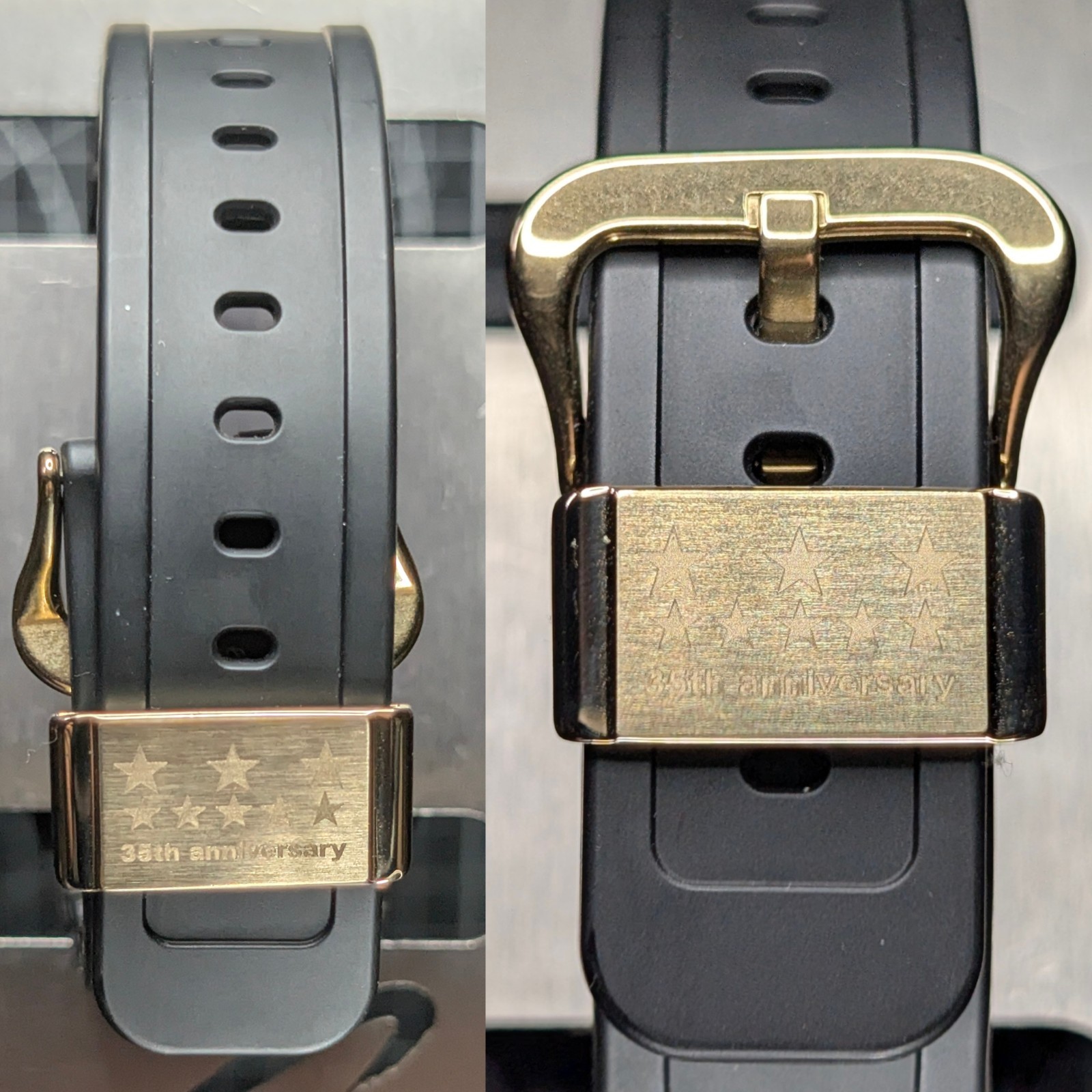 Casio G-Shock ORIGIN GOLD DW-5700 Screwback 35th Anniv Black Digital DW-5735D-1B