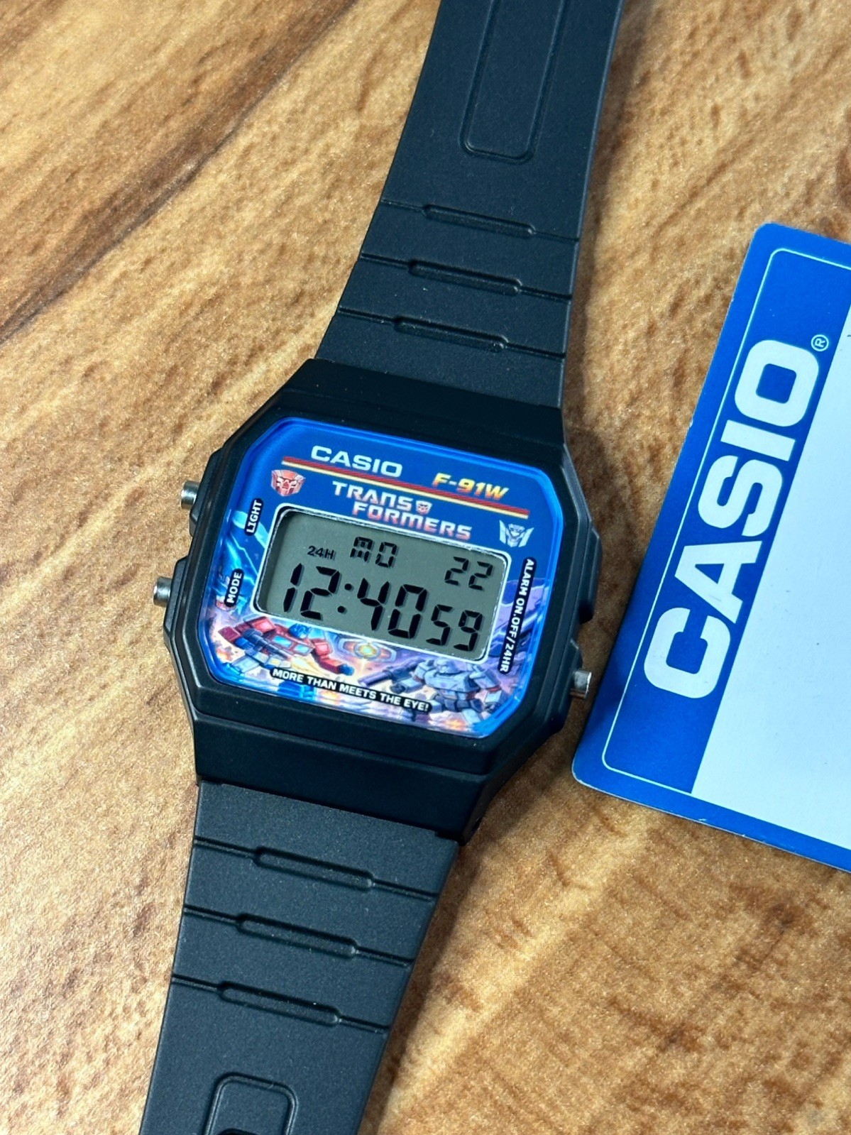 Casio F91W Custom Watch. Transformers