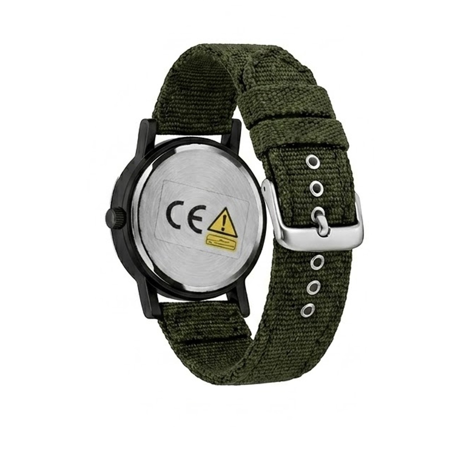Men’s Military Tactical Watch 40mm 24H Analog Luminous Hands Nylon Strap – Green