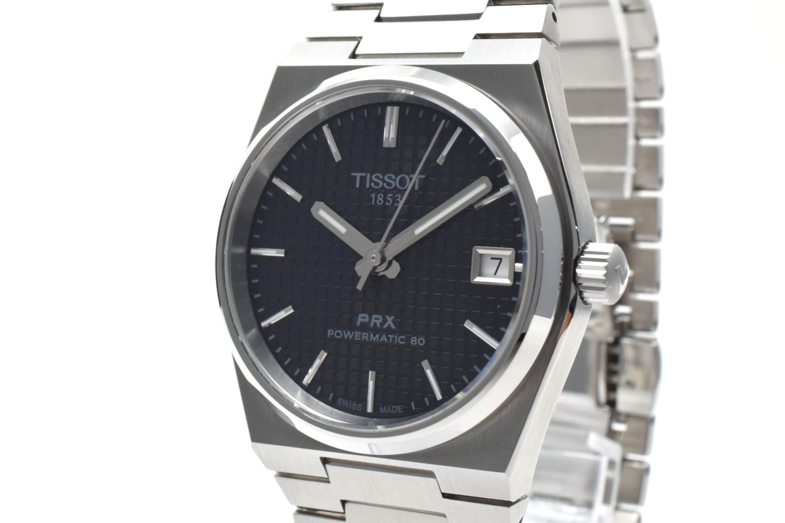 ▶️TISSOT PRX Powermatic 80 T137207 Black Dial Date Men’s Watch Swiss Made
