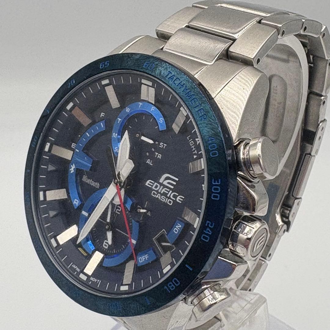 CASIO EDIFICE Analog Watch Silver Blue Men’s