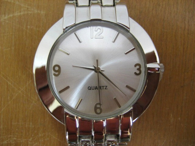 Stainless Steel Back Quartz Wristwatch – Battery Powered – Free Shipping