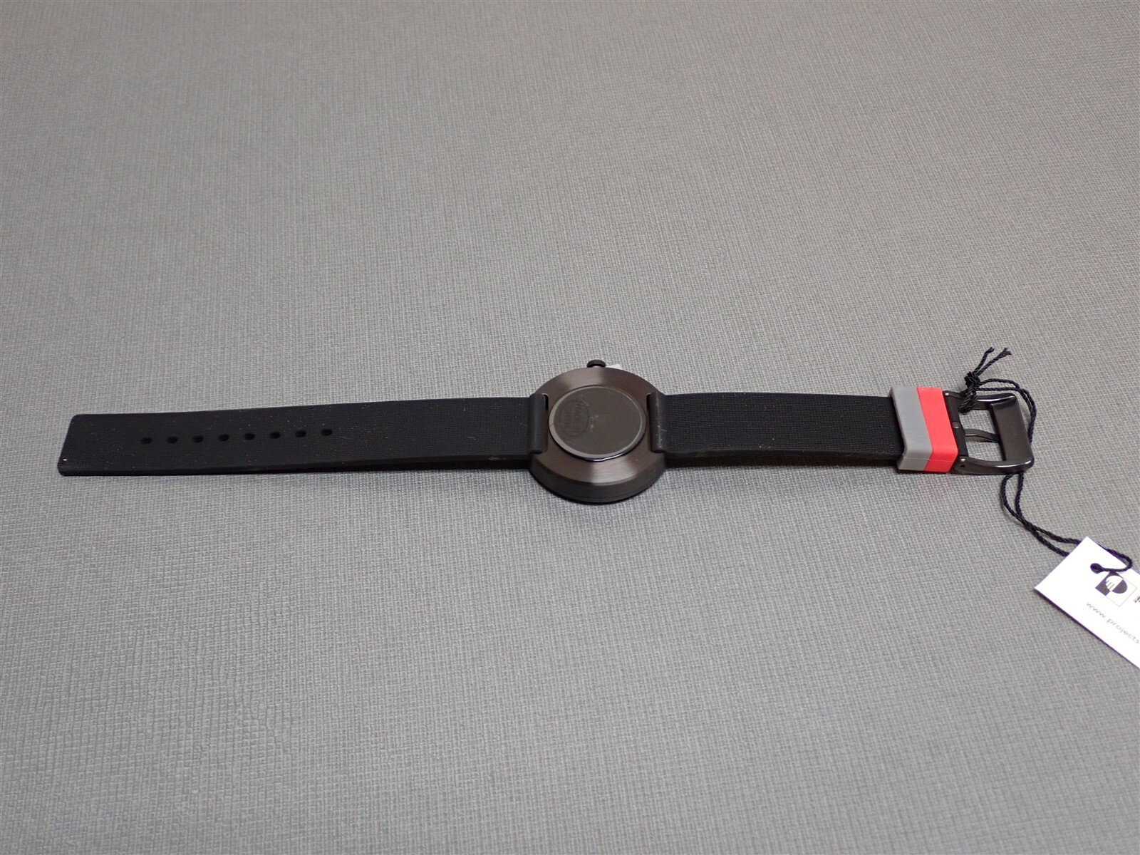 NEW Projects Watches PJT-7296RS Kazimir Red 37mm Black Silicone Band Watch
