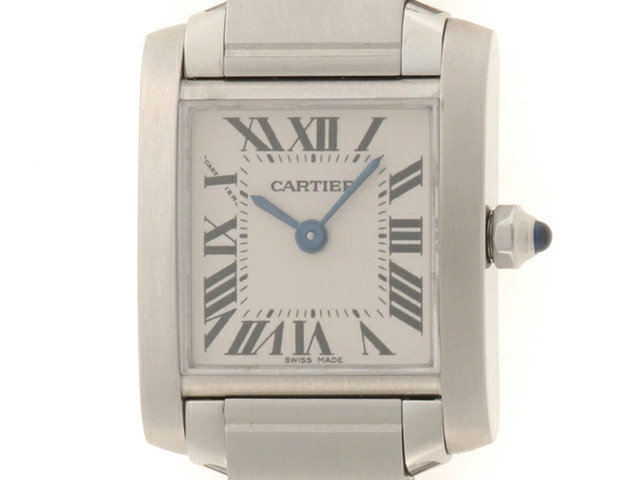 Cartier Tank Française SM W51008Q3 Stainless Steel 20.3mm White Dial #DW1122