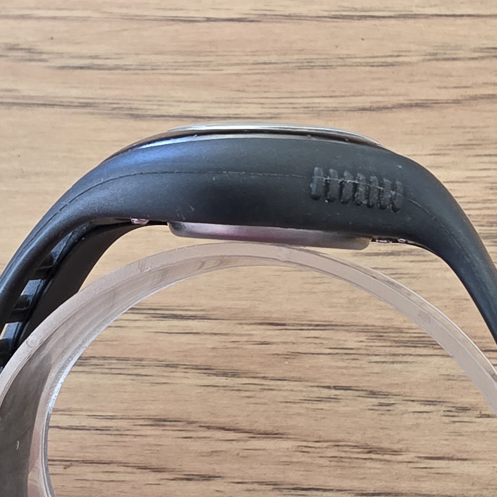 VTG Y2K Nike TRIAX WK0008 Black Grey 37mm Watch Original Silicone Strap Runs