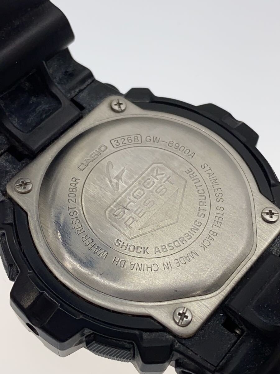 CASIO Solar Watch G SHOCK Digital Leather BLK BLK SS