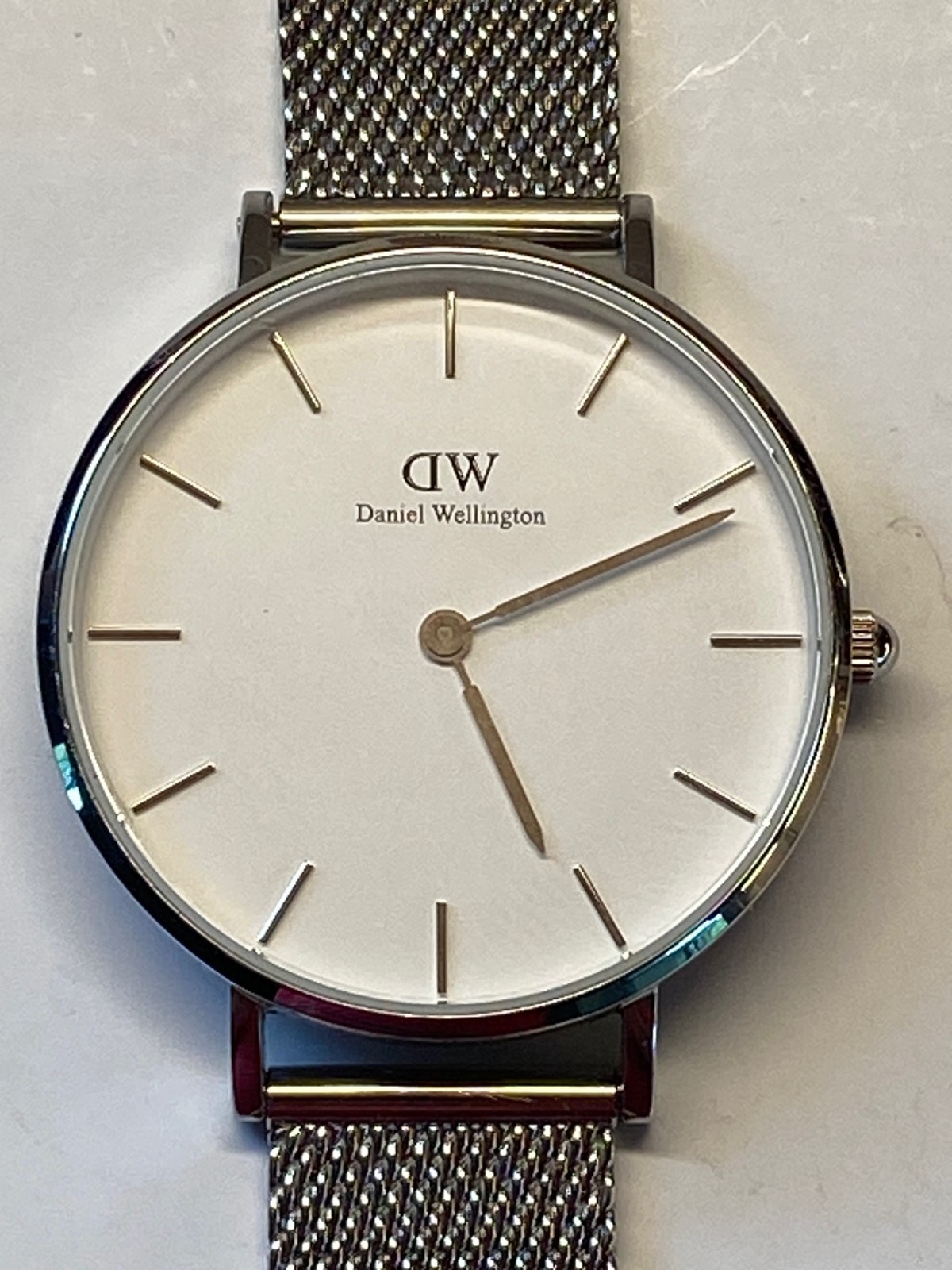 Daniel Wellington B32S2 Unisex Watch 32mm New Battery StainlessSteel Adjustable