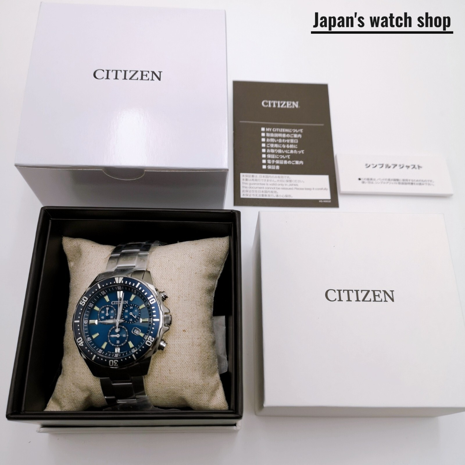 CITIZEN Citizen Collection Eco-Drive VO10-6772F Blue Men’s Watch New in Box