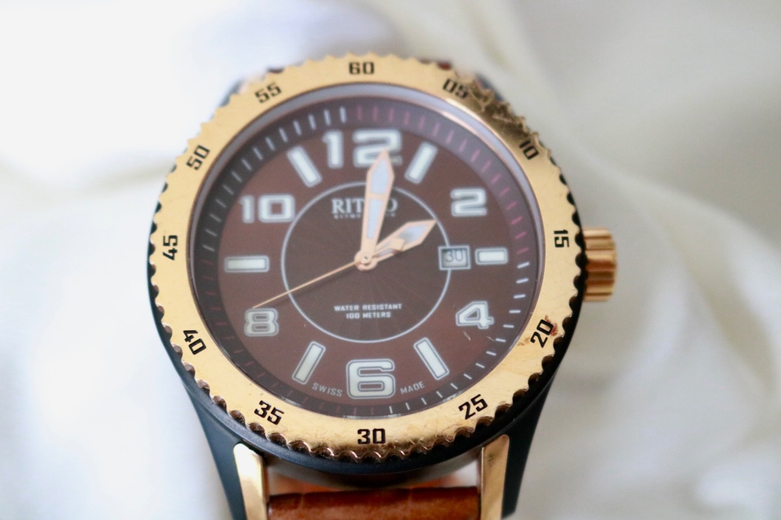 Ritmo Mudo Mens Watch Model 231-09 Non Running Made in Switzerland