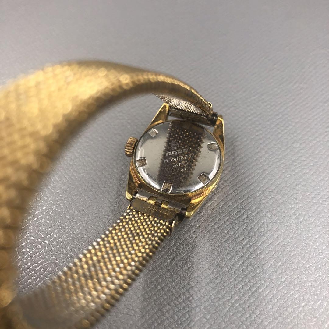 RADO MONOREX Hand-wound Casual Ladies Analogue Wristwatch Face Size 20.3mm Used