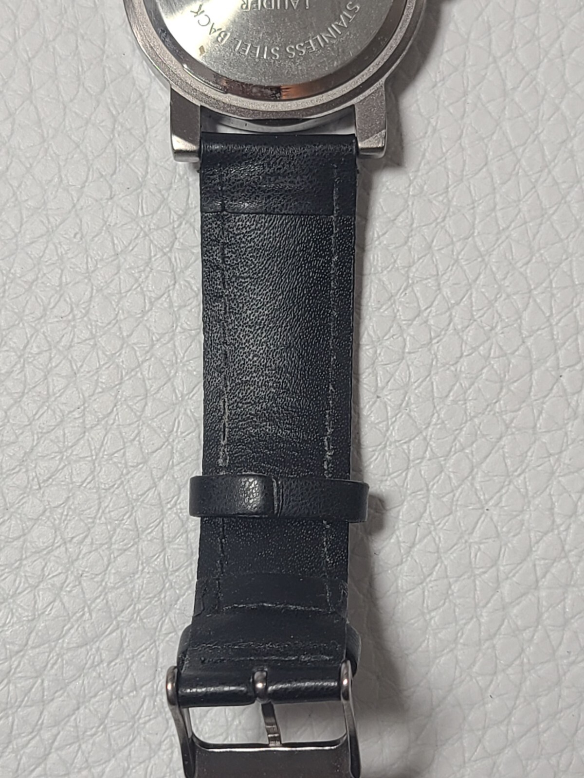 Lauder Pleasures For Men Watch Quartz Japan Movement Black Band BBA-26