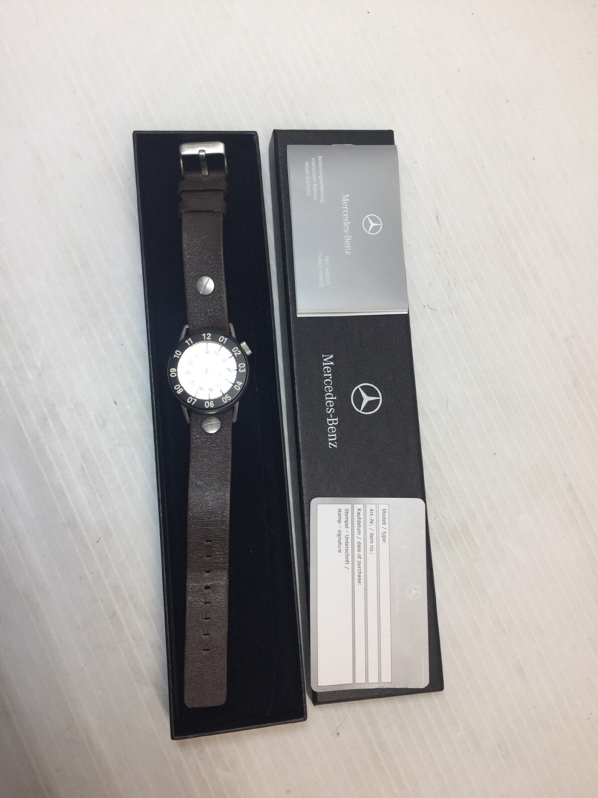 Mercedes Bens Collection Tempered Mineral Crystal Watch StaInless Steel Water Re