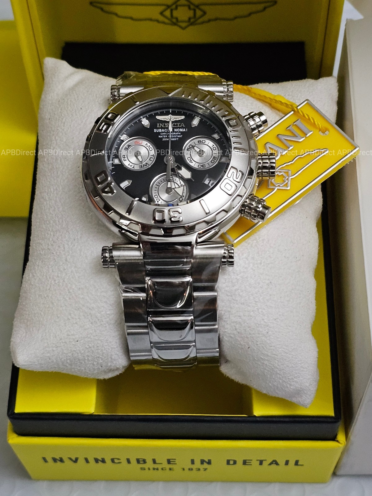 Invicta – Subaqua Noma I – Swiss Z60 Limited Edition #605 Silver BLK mens watch