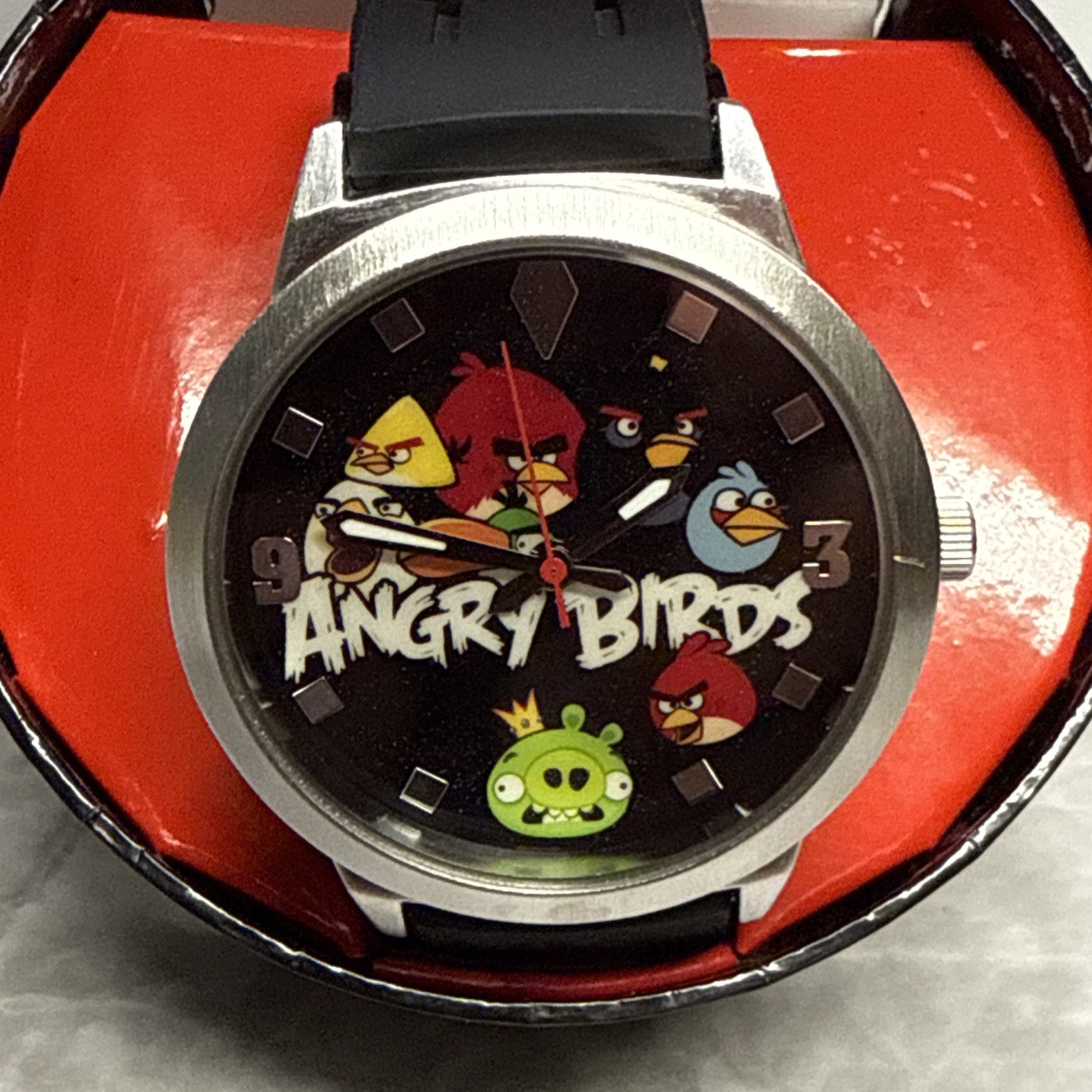 2009-13 HUGE ANGRY BIRD ROVIO ENERTAINMENT WATCH VIDEO GAME Needs New Battery