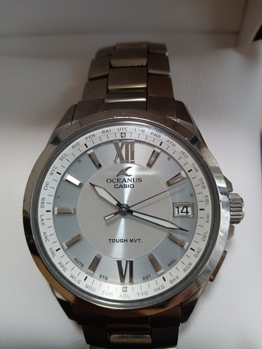 [19cm Wrist] Casio Oceanus OCW-S100-7A2JF White Dial Solar Radio JDM Wristwatch