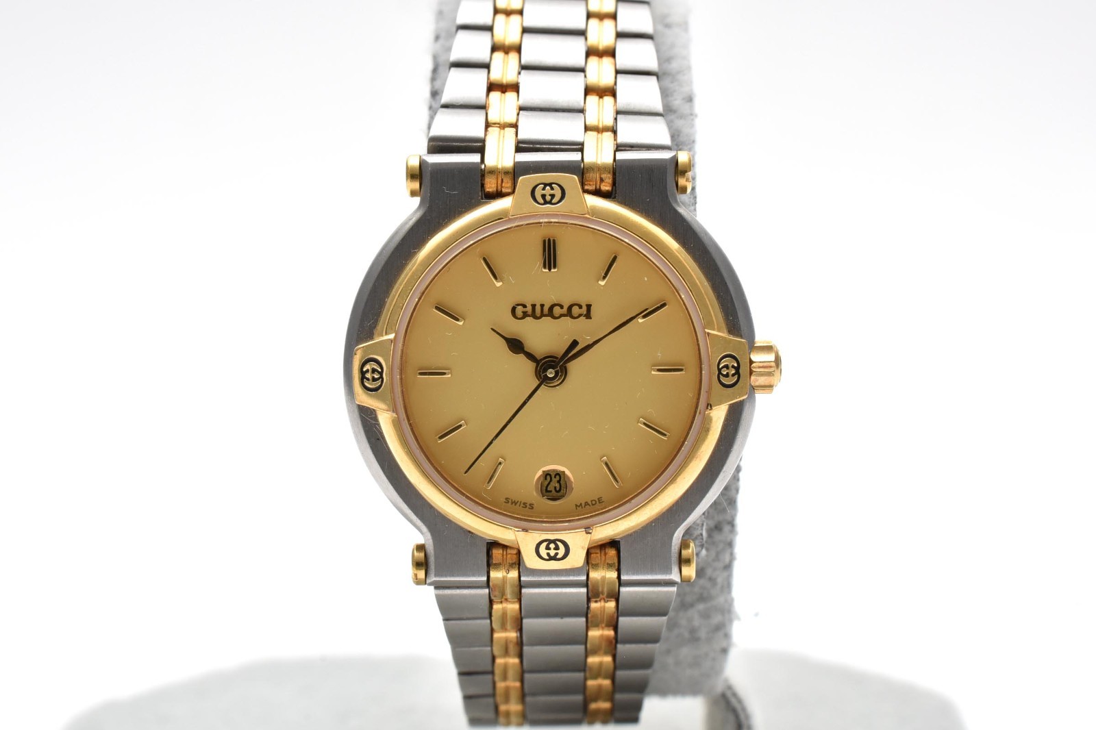 [NEAR MINT] Gucci 9000L 25mm Quartz Gold Dial Women’s Vintage Watch From JAPAN