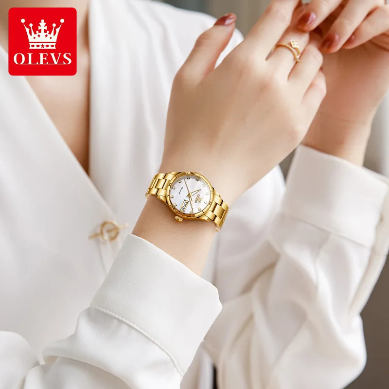 OLEVS Women’s Automatic Watch Waterproof Mechanical Wristwatch for Ladies