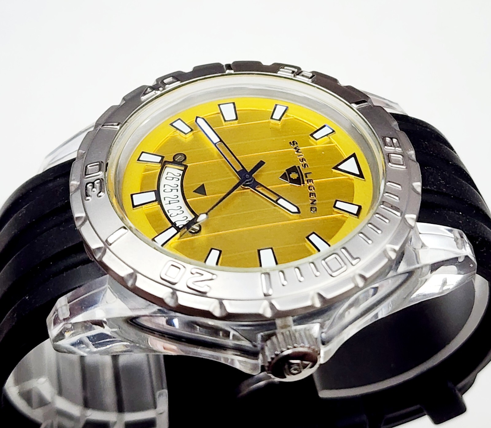 Men’s Watch SWISS LEGEND. Acrylic Case. Swiss Movement