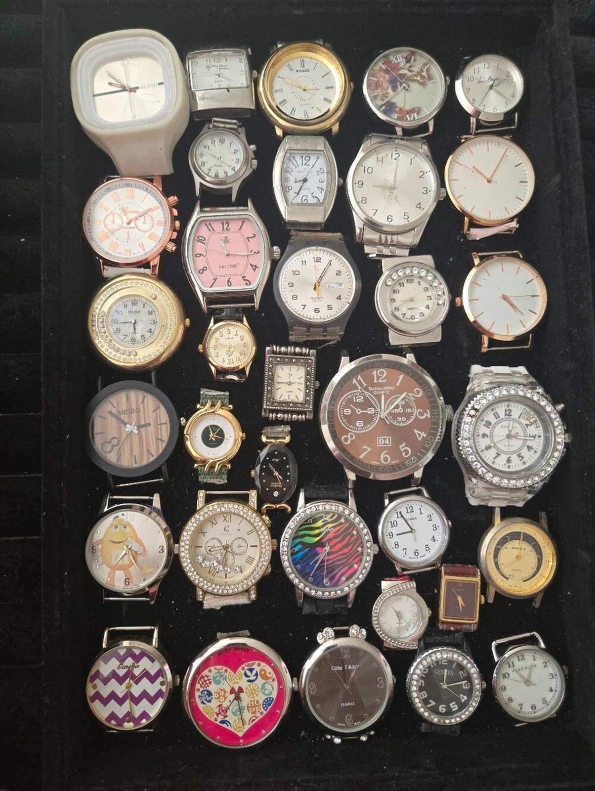 Watch Parts Craft Repair Broken Repurpose Vintage Fair Condition As Is Lot 2C