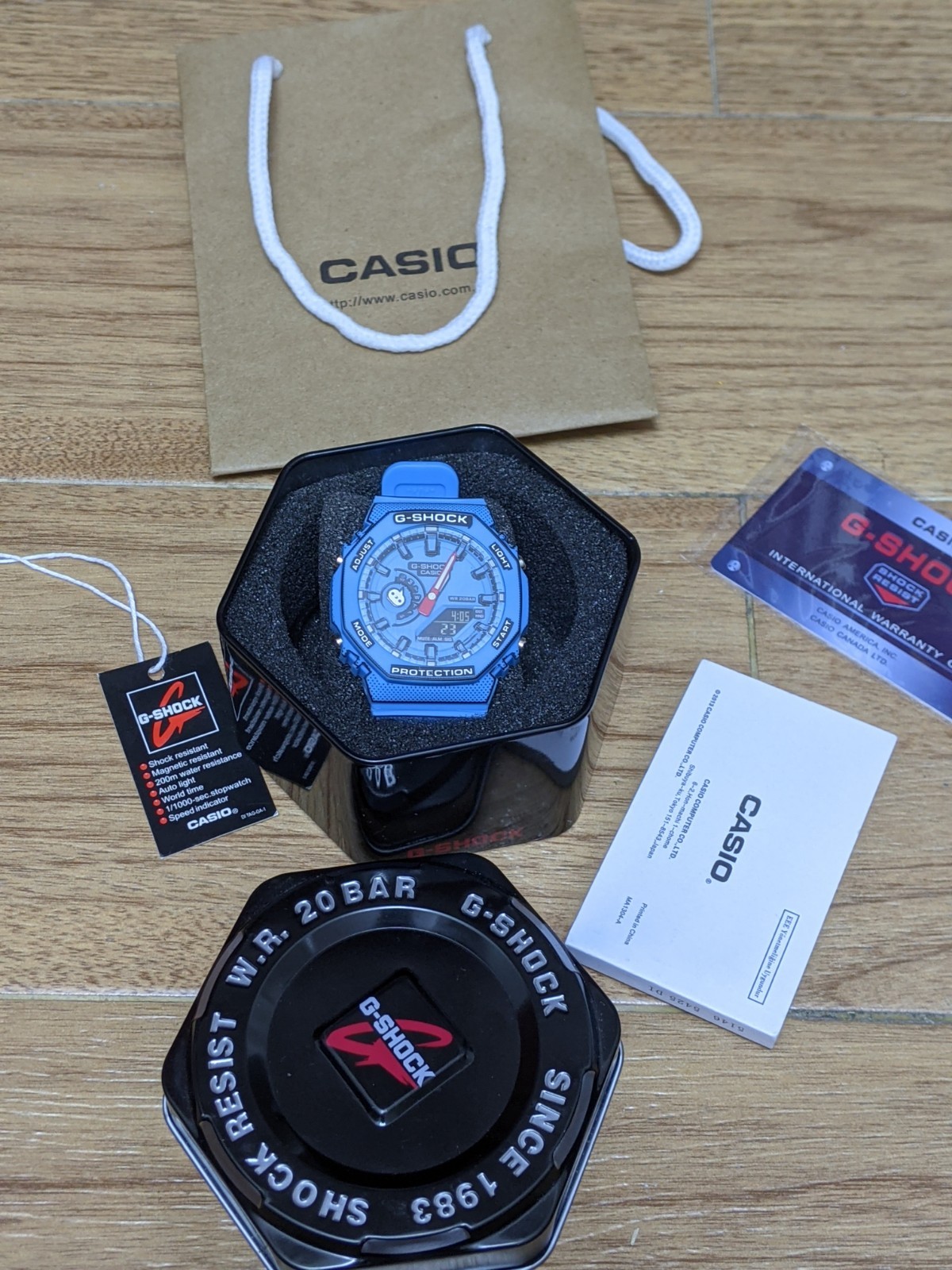 Casio G-SHOCK GA-2100MNG-2AJR MANGA Theme Blue