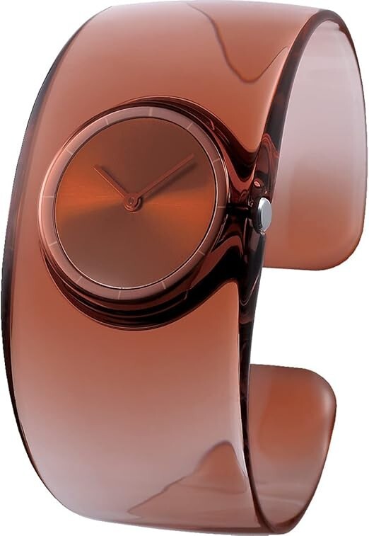 ISSEY MIYAKE NY0W006 Brown Bangle Quartz Watch “O” Tokujin Yoshioka Design