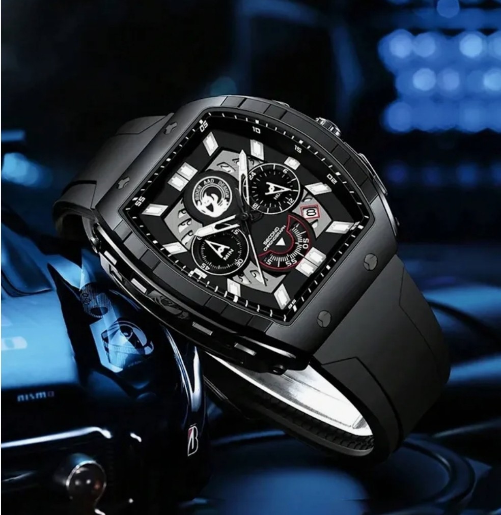 Biden AAD Design Multi-Function Chronograph Water Resistant Mens Watch – Black