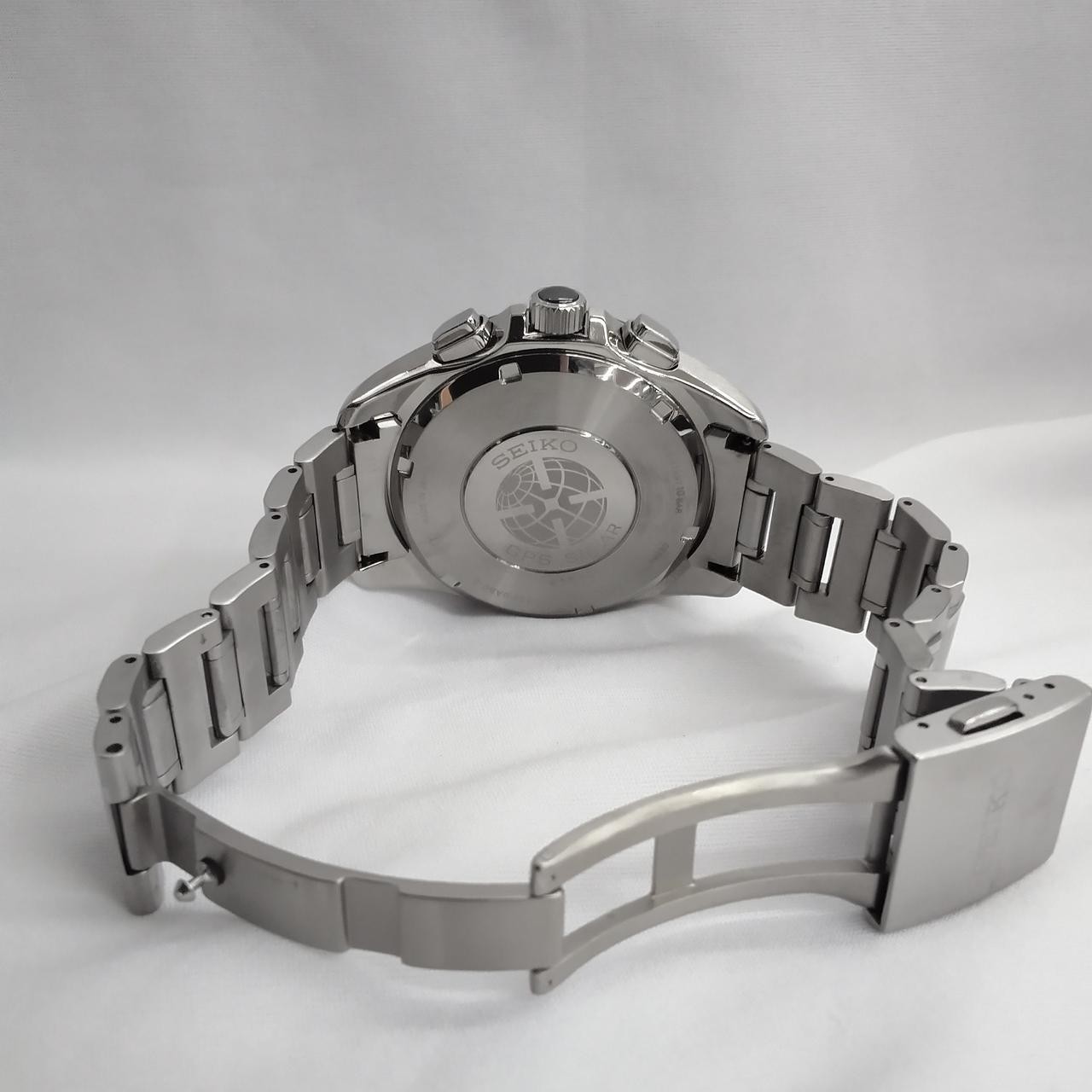 [B1N] Seiko Astron 8X53-0AB0-2 GPS Solar Titanium Chronograph JDM Watch [g3s]