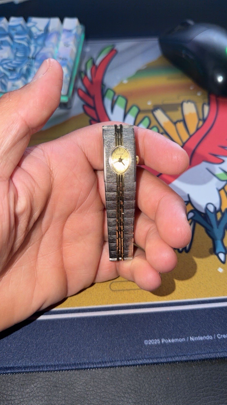 Vintage Kronotron Bracelet Watch Womens Antimagnetic Oval
