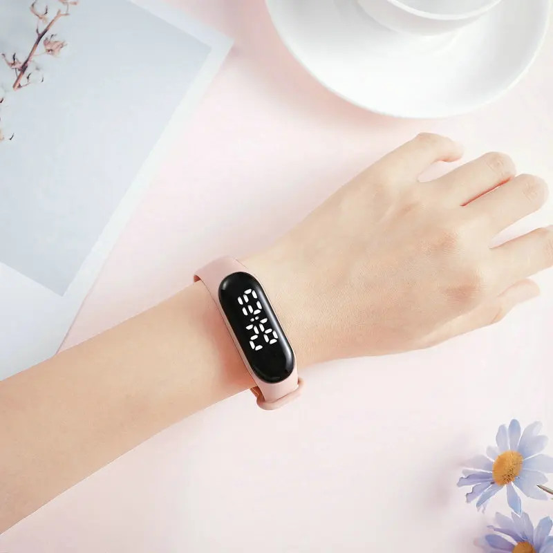 Kids LED Digital Sports Watch Waterproof Touch Wristwatch Bracelet