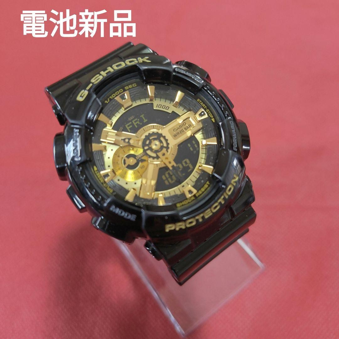 CASIO G-SHOCK GA-110GB Black Gold Watch ② 【USED】