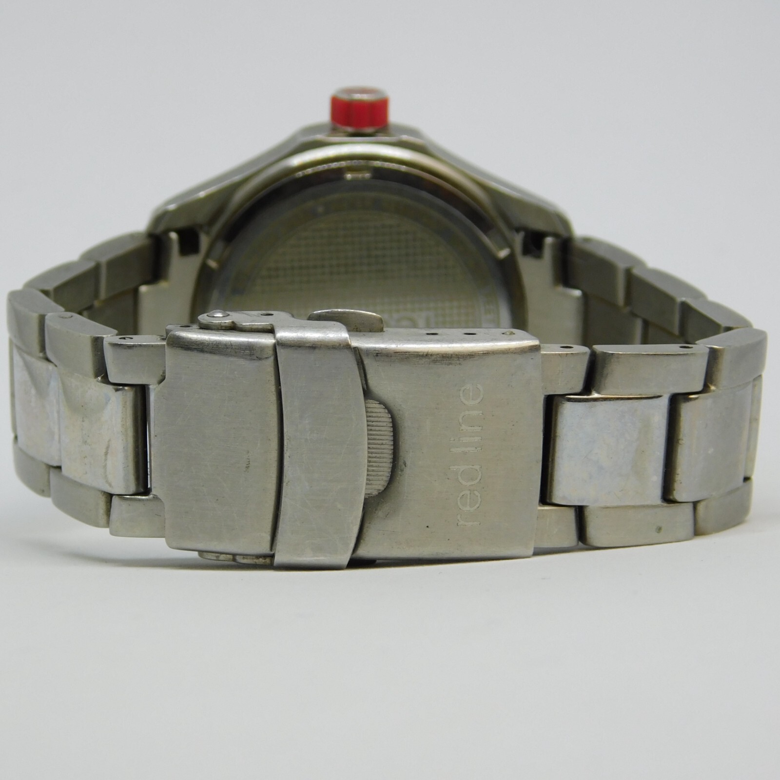 red line Mineral Crystal Quartz Analog Women’s Watch Sz. 5 3/4″ New Battery