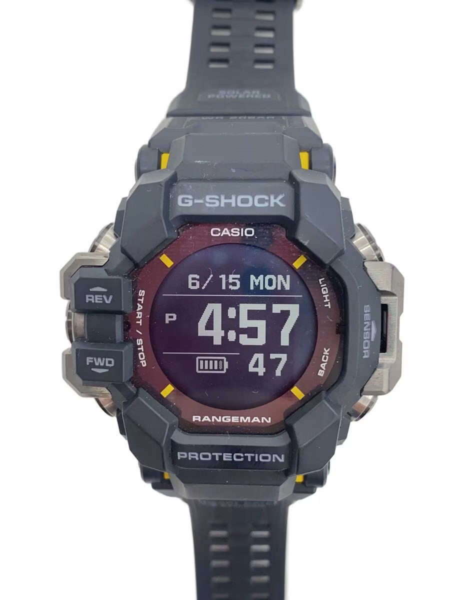 Casio G-SHOCK GPR-H1000-1JR Rubber 45mm Black Dial Solar Wristwatch #2nW4688