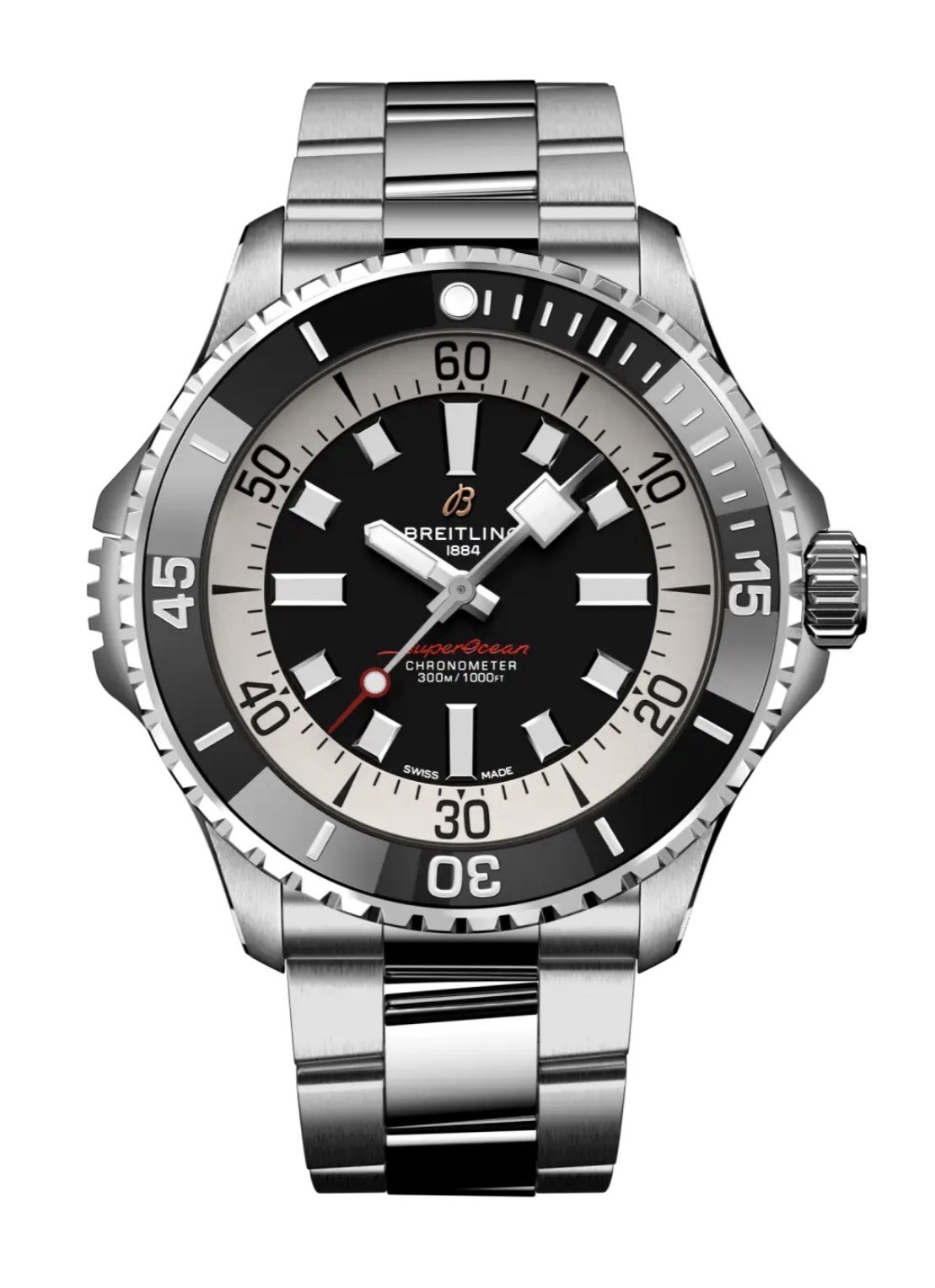 Breitling Superocean Automatic 46 A17378 Men’s Stainless Steel Watch B&P 2022