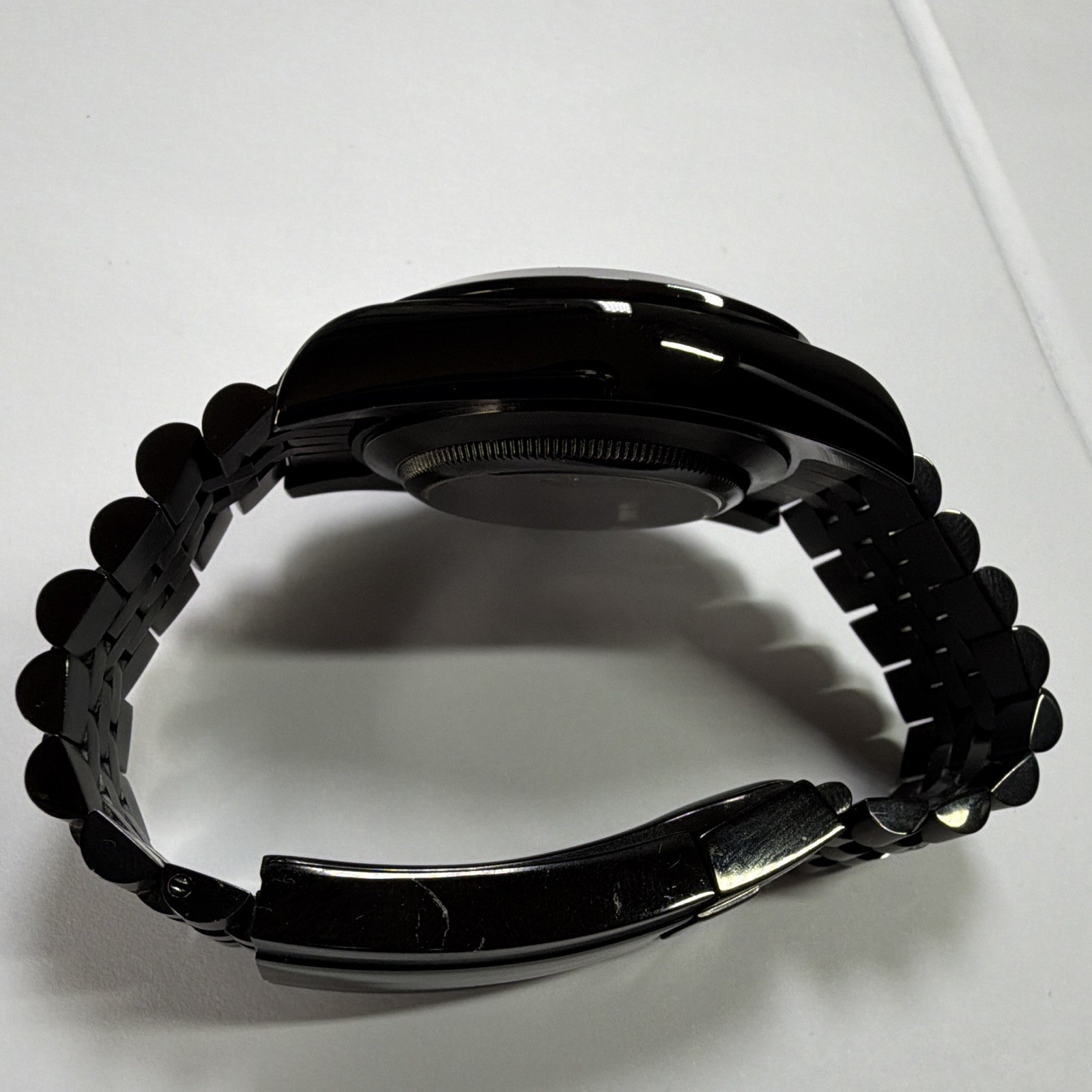 WatchCrunch inspired “Milgauss” Mod Automatic NH35 – on the fly adjust PVD