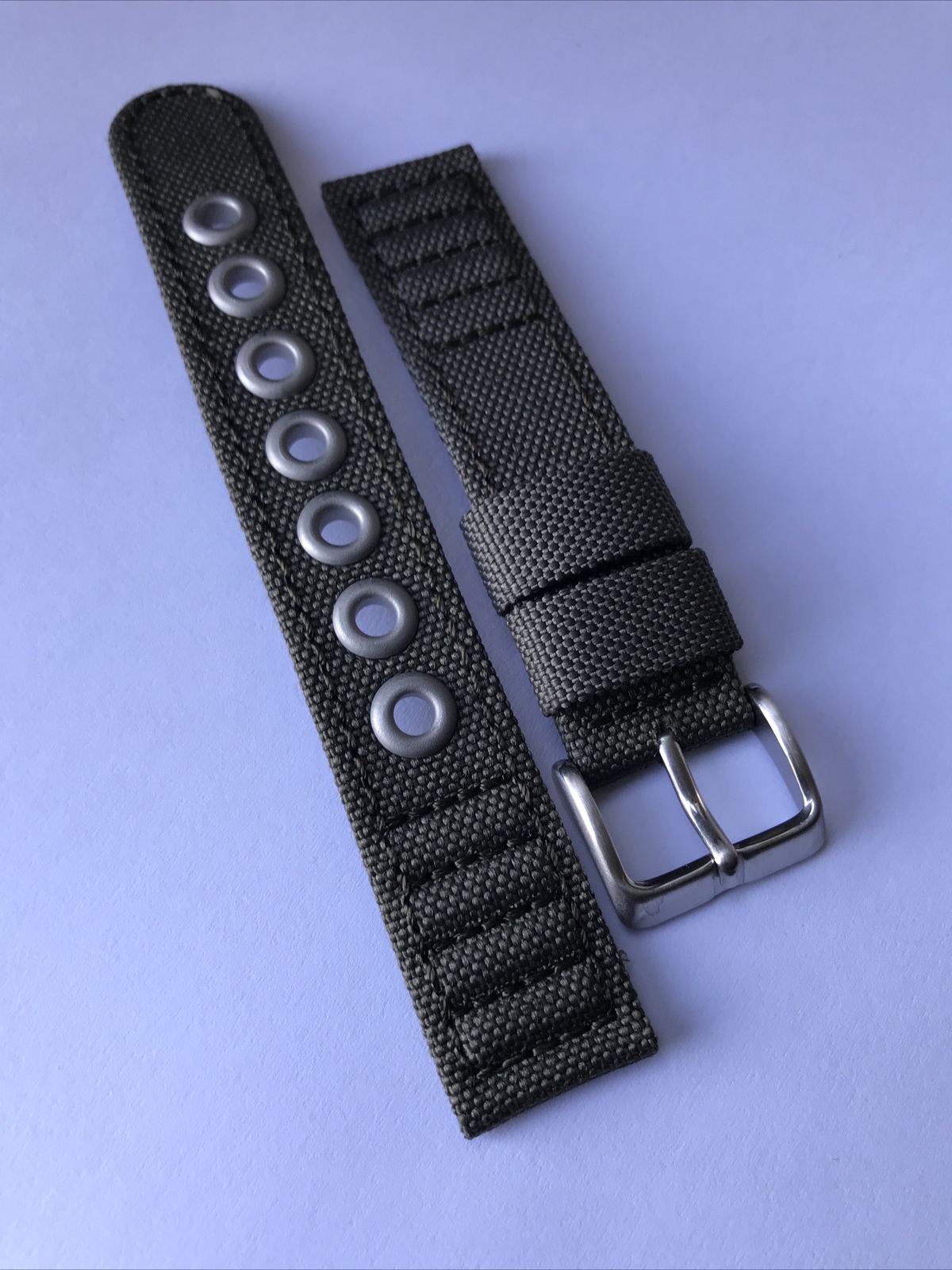 Genuine Citizen 18mm Green Canvas Watch Strap For BM8180-03E Military Watches
