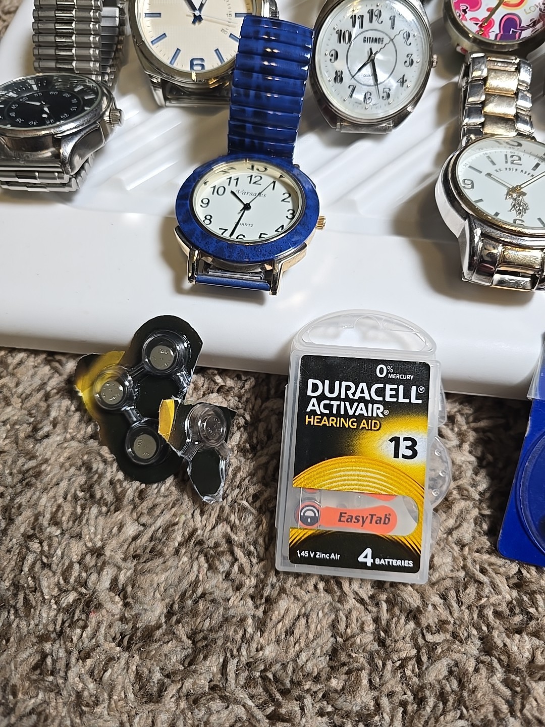 Mixed Lot of 39 Watches And Batteries Multiple Brands See Pictures