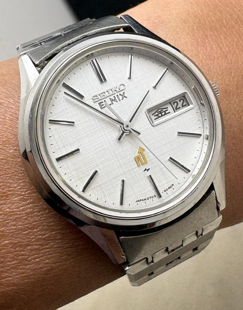 Seiko 0703-6011 Quartz Watch Wrist 18.5cm