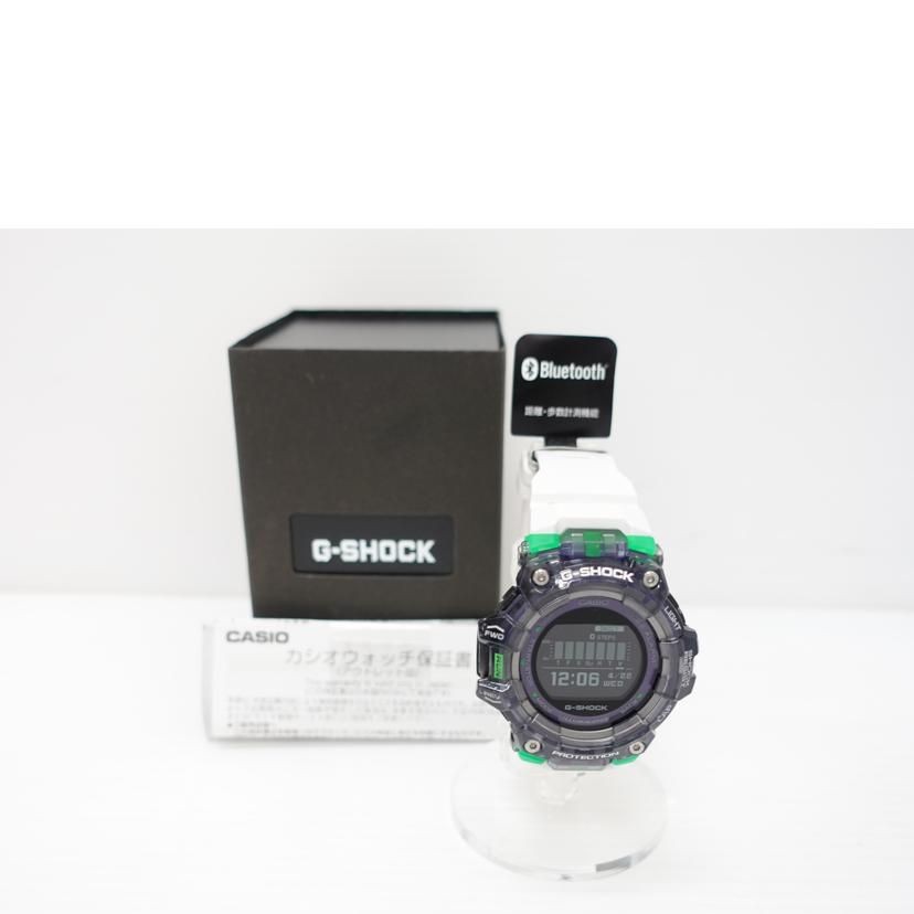 CASIO G-SHOCK G-SQUAD GBD-100SM-1A7JF Digital Watch Clear Black Green Used Japan