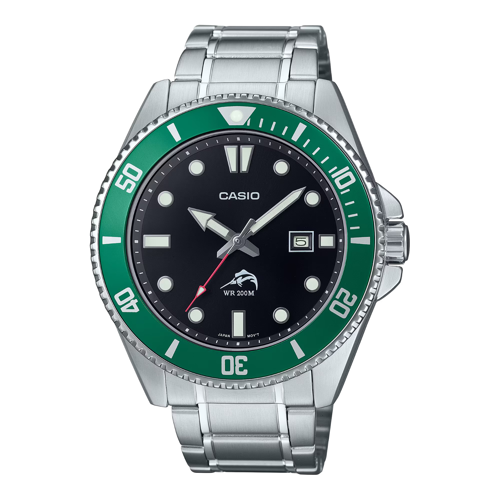 Casio MDV106DD-1A3, Men’s Analog Watch, Stainless Bracelet, Date, 200 Meter WR