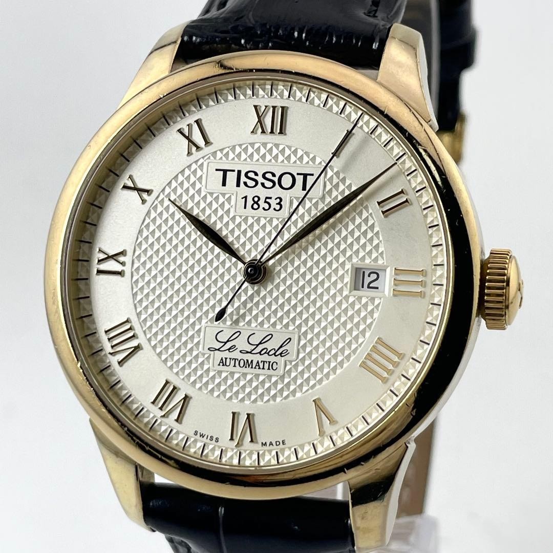 Tissot Le Locle Men’s Auto Skeleton Watch Gold Stainless Steel 393mm