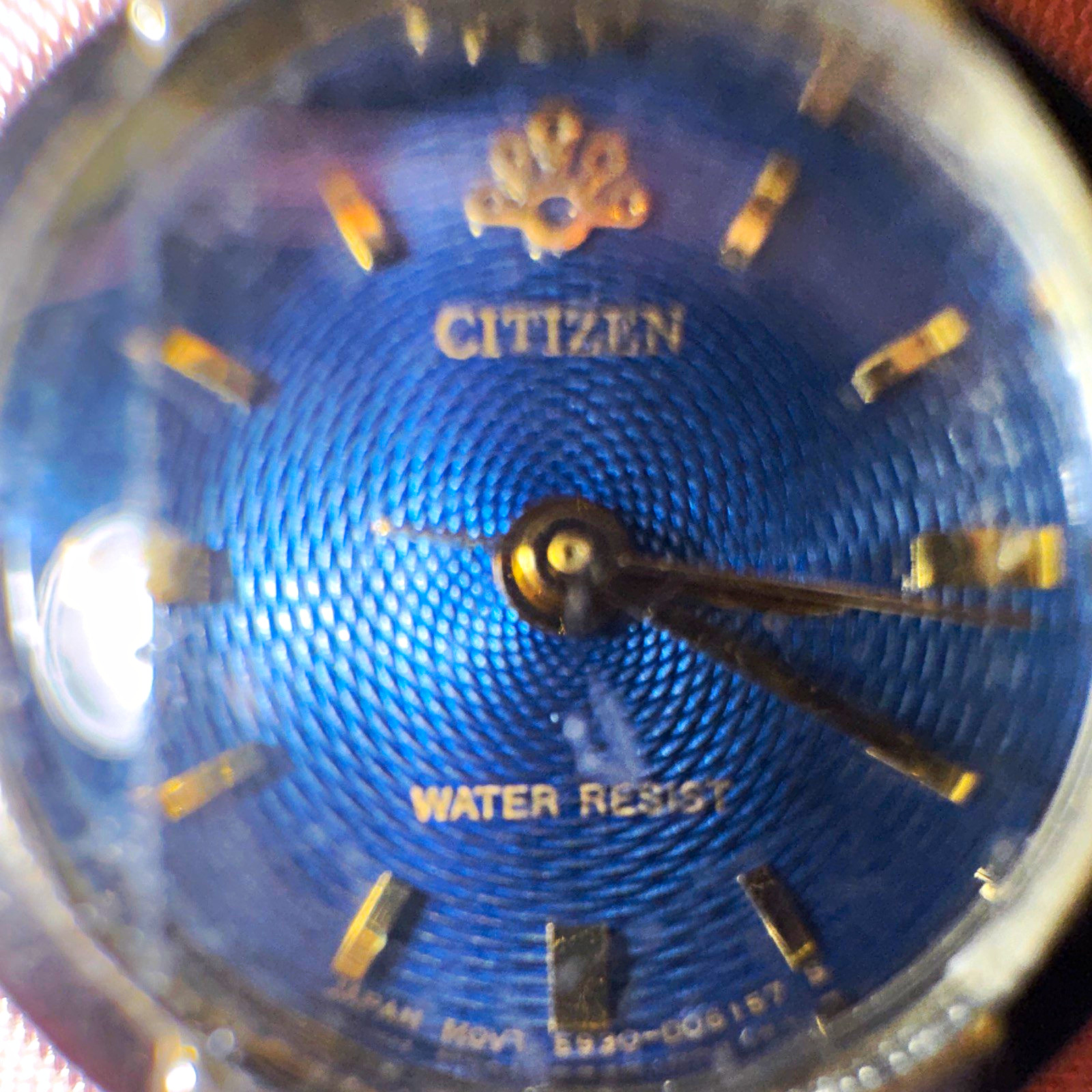 Citizen Women’s Quartz Analog Dress Watch Blue Textured Dial Octagon Two-Tone