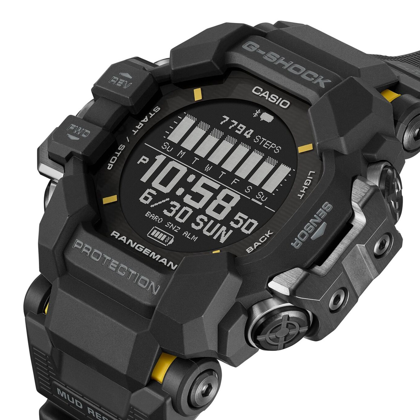 CASIO G-SHOCK RANGEMAN GPR-H1000-1JR Bluetooth GPS Radio Solar Watch 53.2mm