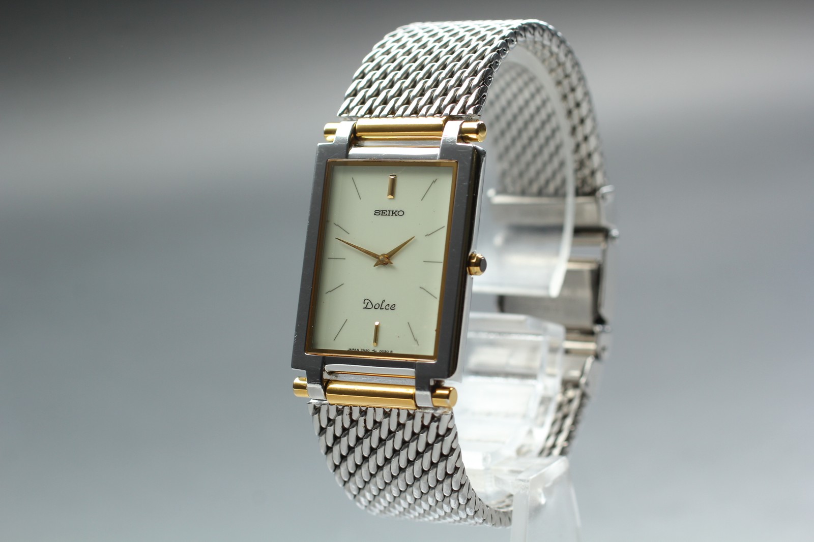 *Exc+5* Seiko Dolce 2N50-5010 White Dial Quartz 15cm List Size Small Men’s Watch