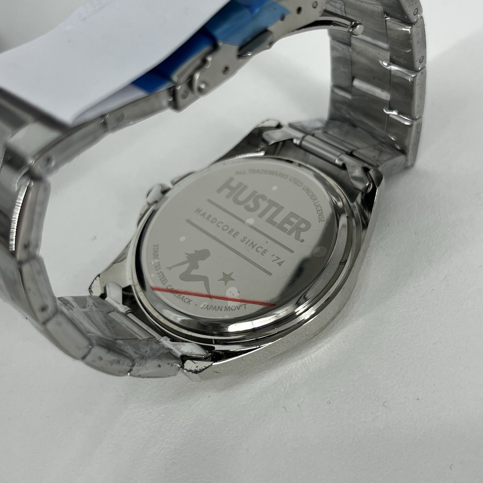 Game Time Men’s Silver Hustler Watch TXT Series Sitting Lady Logo New