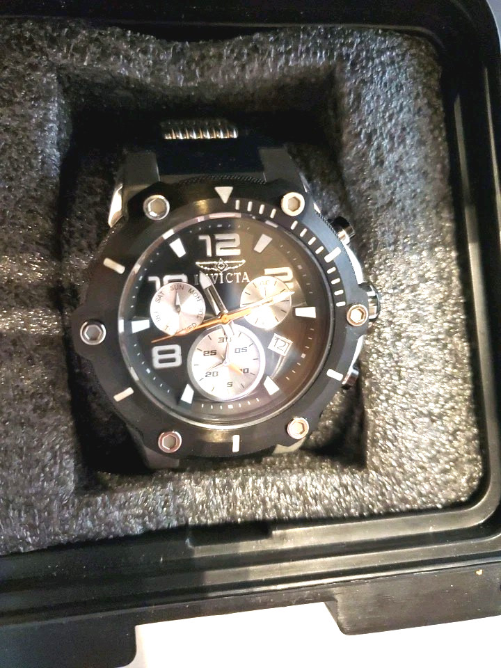 Invicta Speedway 52mm Stainless Steel 26mm Silicone Strap Watch with Case Works