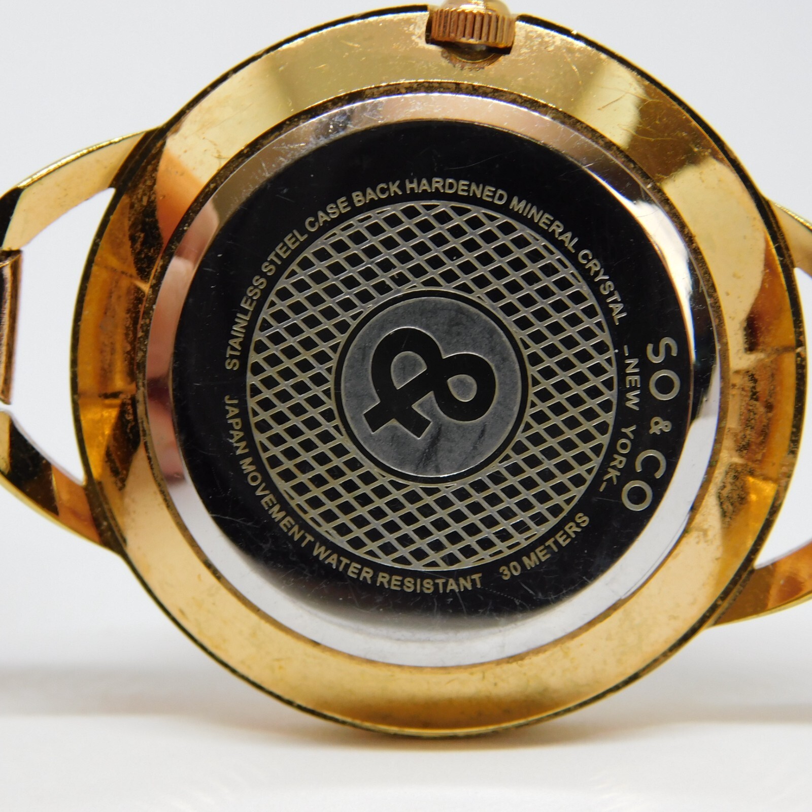 So & Co New York Hardened Mineral Crystal Quartz Women’s Watch New Battery